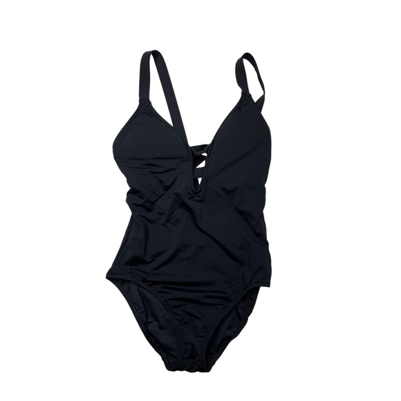 Seafolly Swim Seafolly Active Deep V Maillot Onepiece Swimsuit In